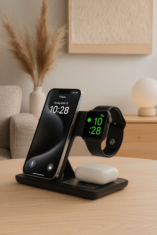 Hopfällbar laddstation- 3 i 1